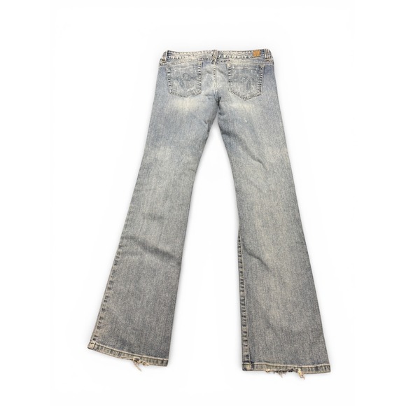 VTG Guess Daredevil Bootcut Jeans Womens 30 Distressed Low Rise Denim Pants Y2K - Picture 11 of 15